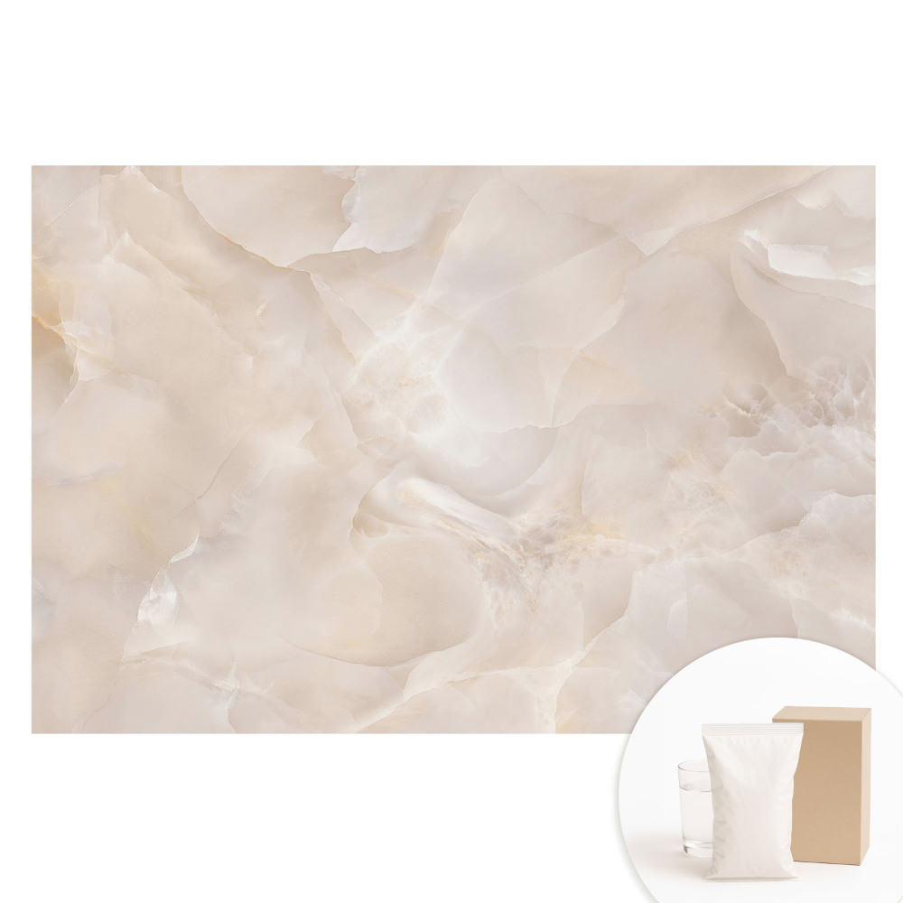 Tapet fotorealist din material nețesut cu design modern în straturi eterice și subtile