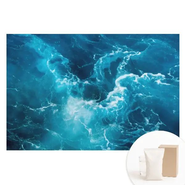 Tapet nețesut cu imprimeu Turbulențe marine pline de energie
