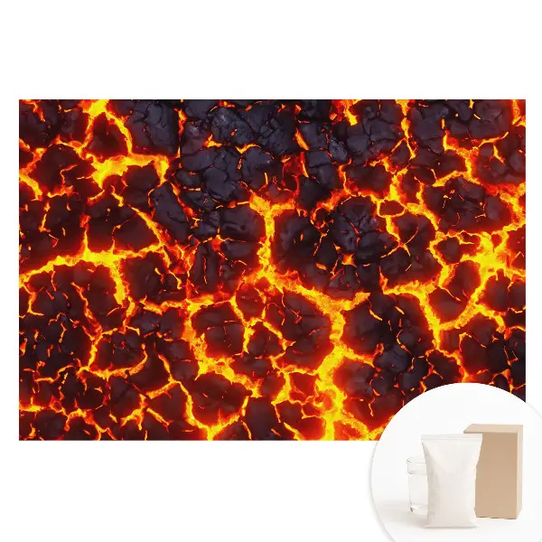 Tapet nețesut cu model abstract energetic de lavă