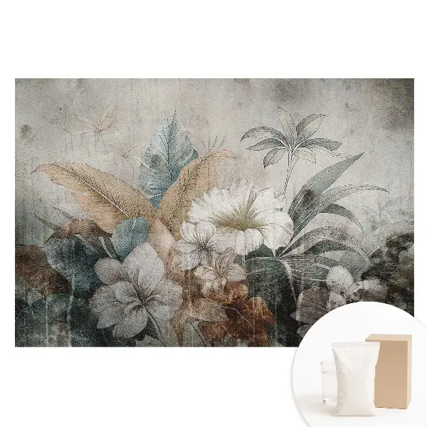 Tapet fotomural din material nețesut cu aranjament floral rustic