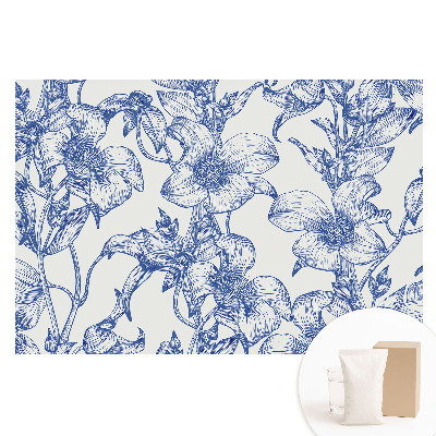 Tapet nețesut cu imprimeu Model floral clasic elegant