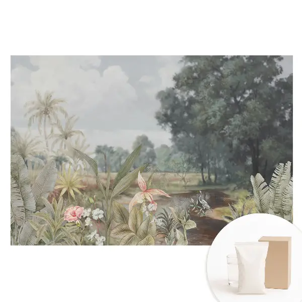 Fototapet din material nețesut cu imprimeu O oază tropicală de verdeață