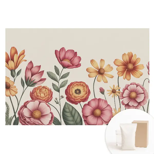 Tapet nețesut cu imprimeu floral Eleganță clasică