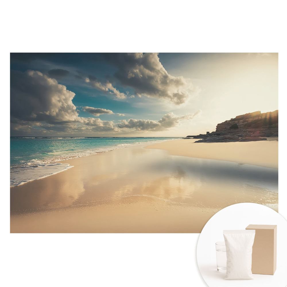 Tapet nețesut Plajă și ocean la apus