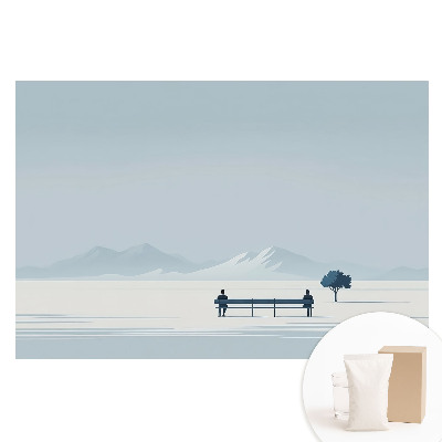 Tapet foto pe material nețesut Pace pe o bancă sub un copac