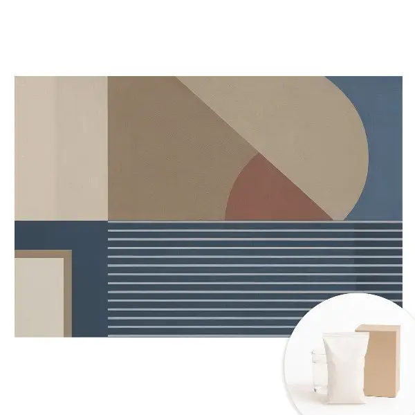 Tapet nețesut cu design geometric minimalist și accente elegante