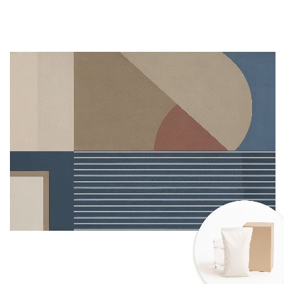 Tapet nețesut cu design geometric minimalist și accente elegante