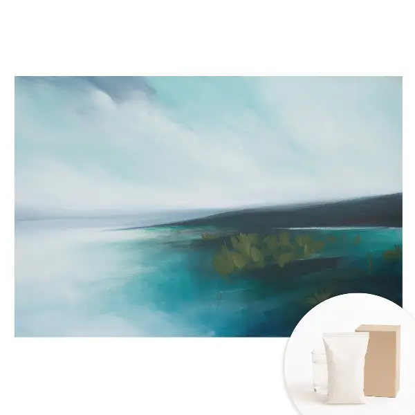 Tapet fotografic din material nețesut cu peisaj albastru abstract
