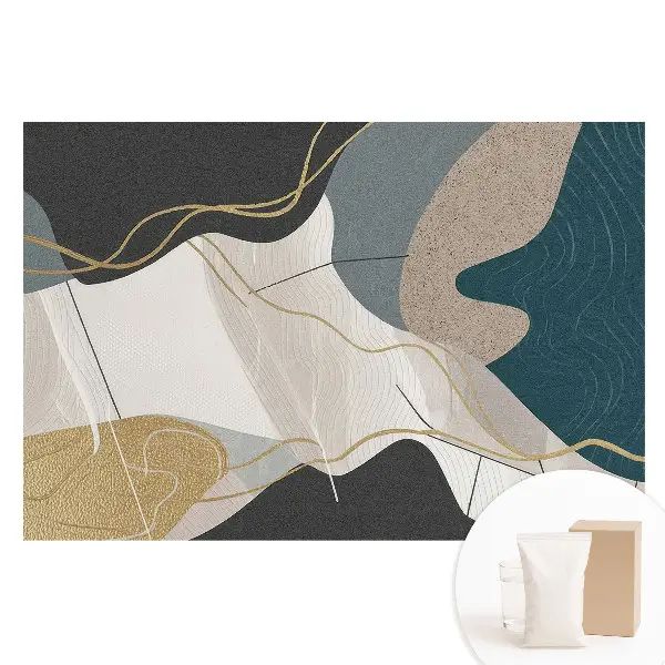 Tapet fototapet nețesut cu model geometric abstract în culori estompate