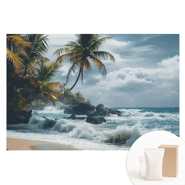 Fototapet mare cu peisaj tropical în armonie cu natura
