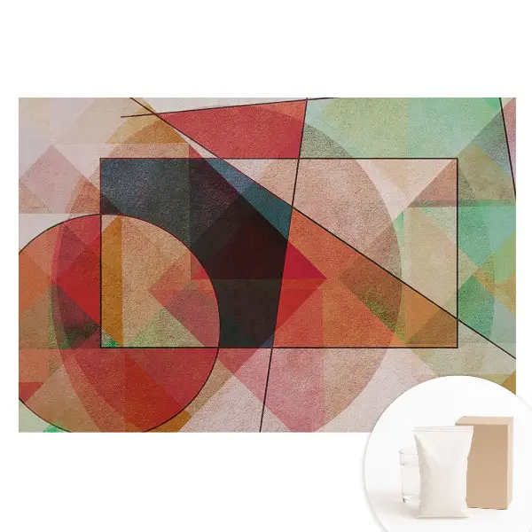 Tapet fotografic din material nețesut cu forme geometrice colorate