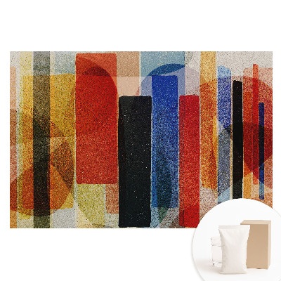 Tapet nețesut cu imprimeu Figuri geometrice colorate într-un stil abstract