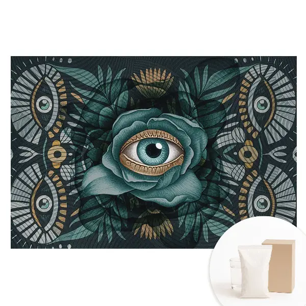 Tapet fotomural din material nețesut cu design ochi în stil boho