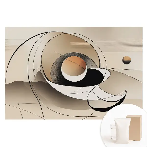Tapet fotografic nețesut cu model abstract modern și elegant