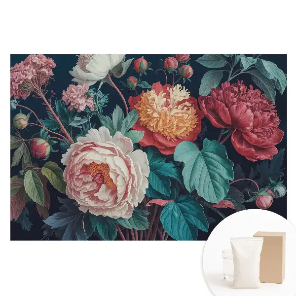 Tapet fotomural nețesut cu design Flori armonie clasică