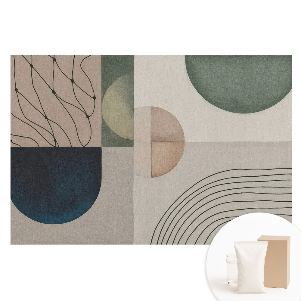 Tapet fotomural nețesut cu abstracție geometrică modernă