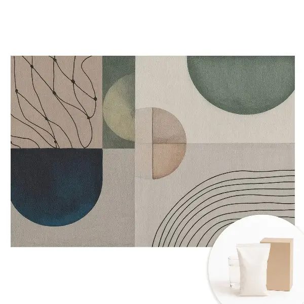 Tapet fotomural nețesut cu abstracție geometrică modernă
