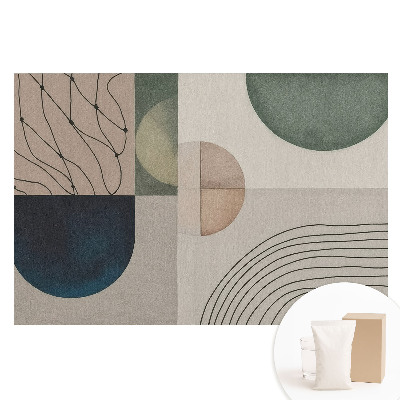 Tapet fotomural nețesut cu abstracție geometrică modernă