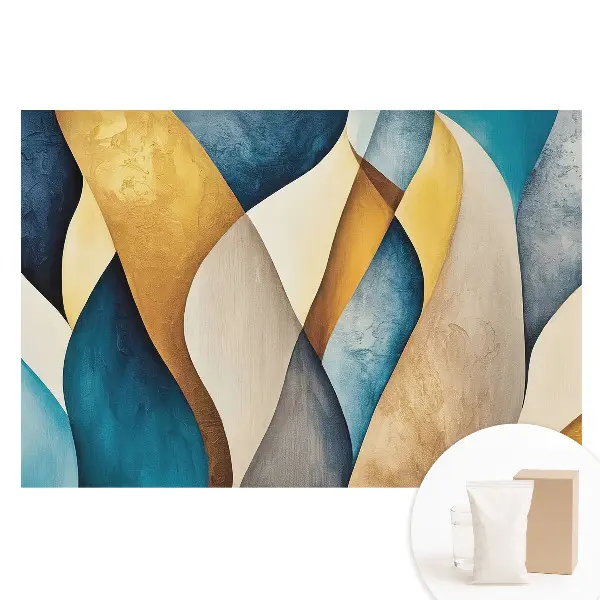 Fototapet din material nețesut cu model de valuri colorate