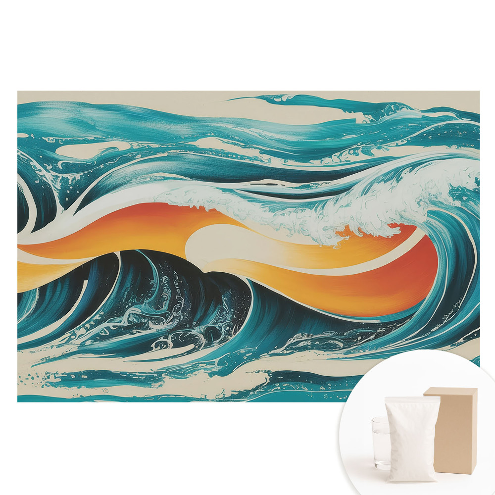 Tapet nețesut cu model abstract Ocean de energie