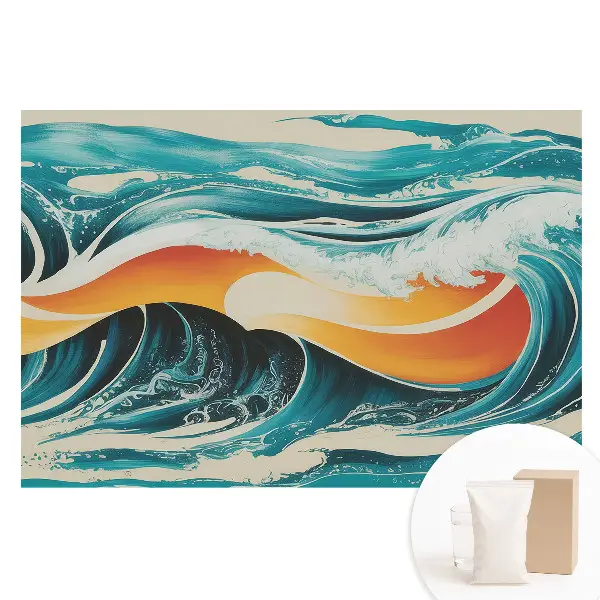 Tapet nețesut cu model abstract Ocean de energie