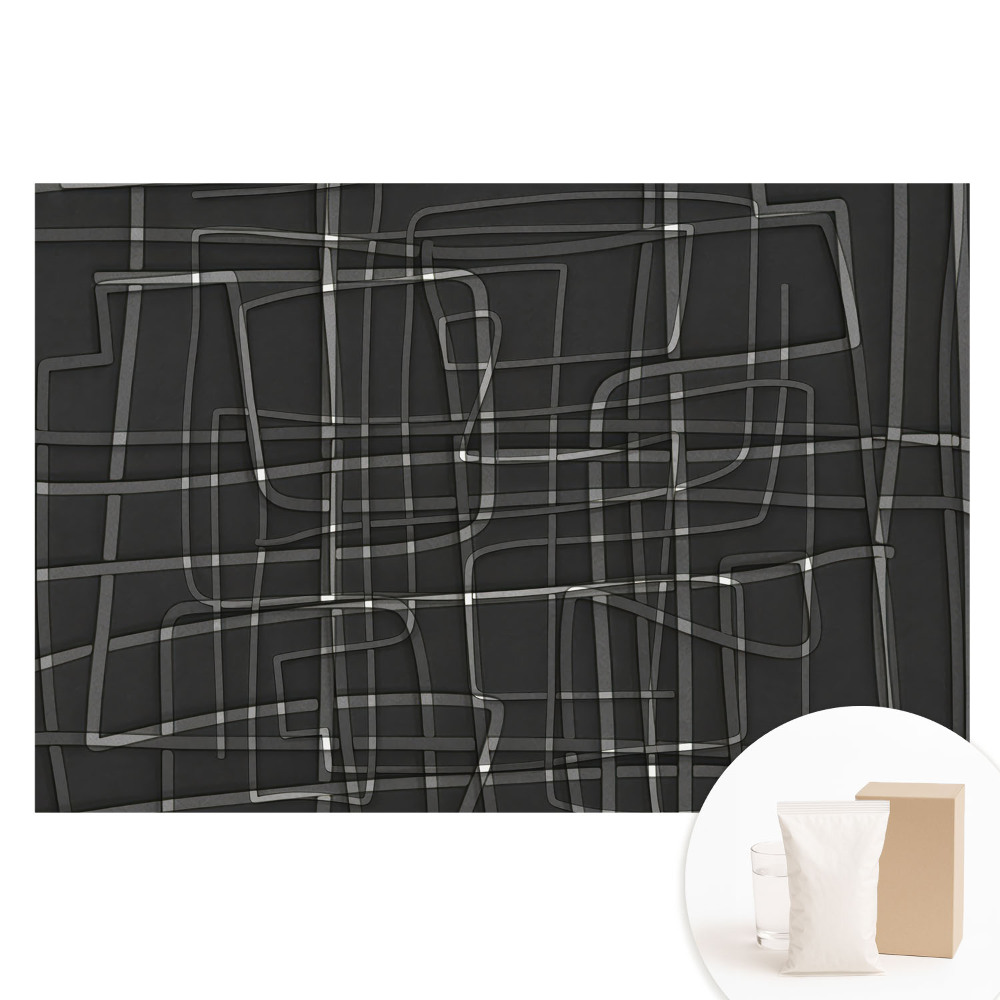 Tapet fotografic pe material nețesut Geometrie și ritm pe un fundal întunecat