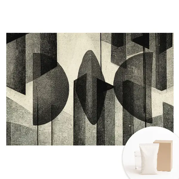 Tapet fotografic nețesut cu geometrie abstractă și simetrie a spațiului