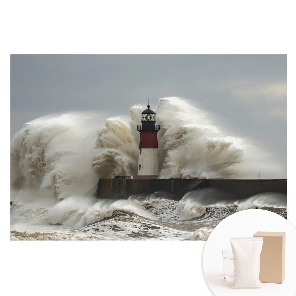 Tapet foto pe material nețesut Farul furtunos