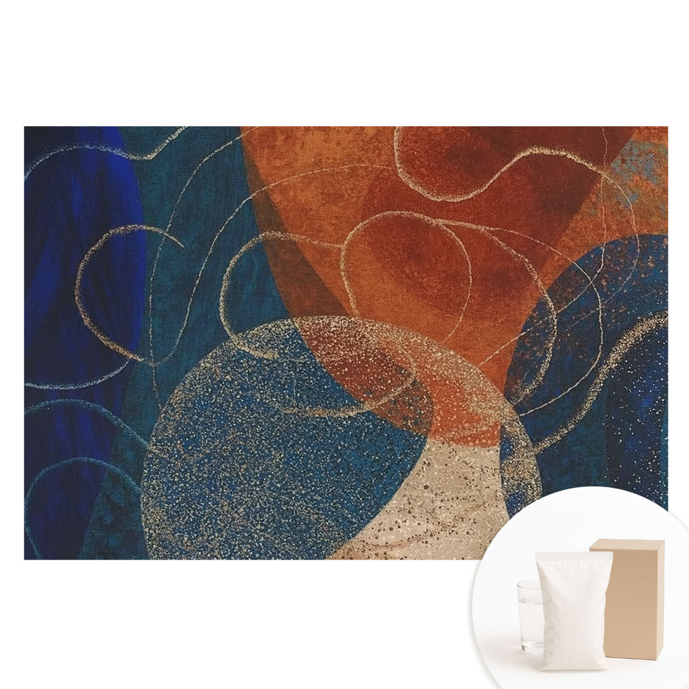 Tapet nețesut cu imprimeu Abstracție modernă, culori, contraste