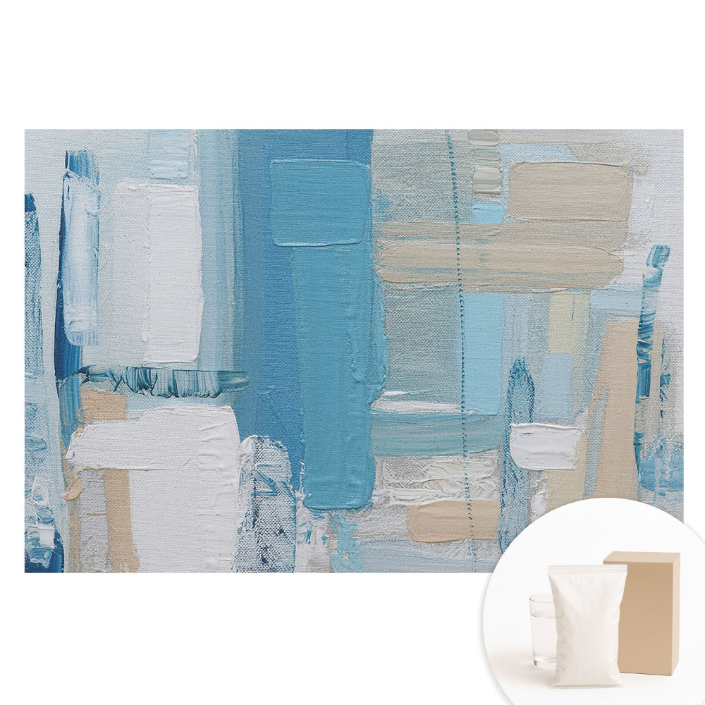 Tapet foto mare pentru perete Model abstract albastru și bej