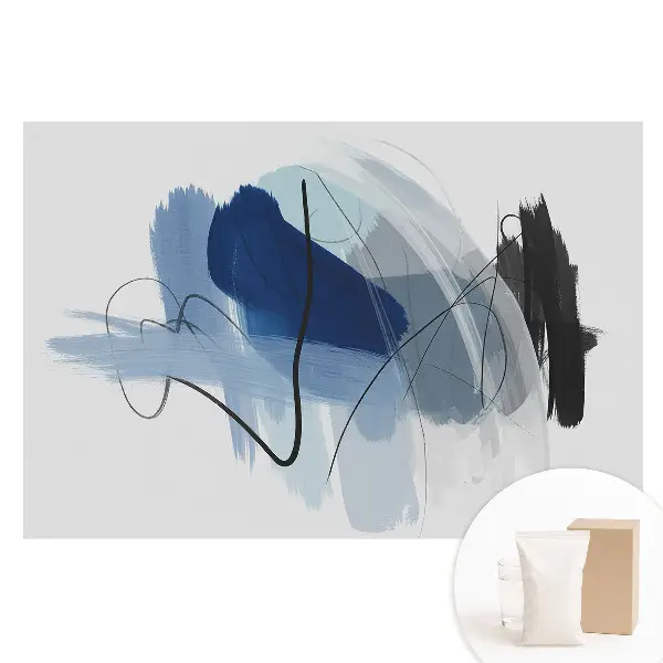 Tapet fototapet din material nețesut cu linii și culori抽象 într-un stil modern