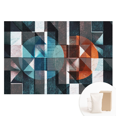 Tapet fotografic pe material nețesut Model geometric însuflețit cu culori dinamice