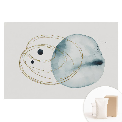 Tapet nețesut cu model abstract delicat pentru un decor armonios și modern