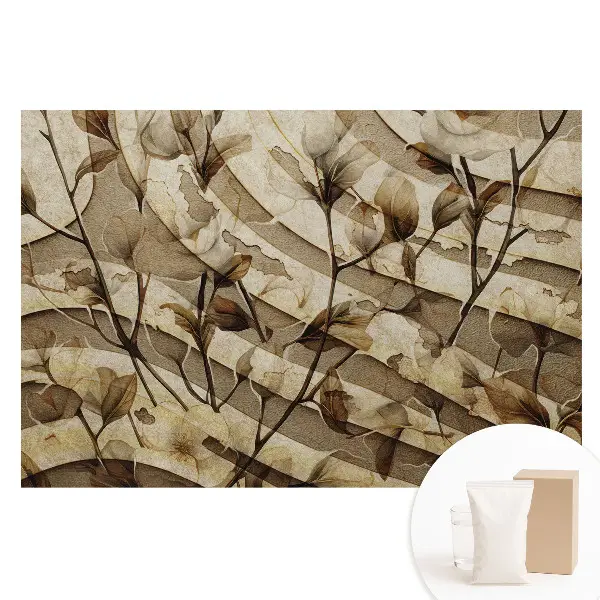 Tapet fotomural pe material nețesut cu motiv vegetal elegant