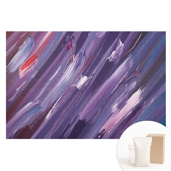 Tapet fotografic din material nețesut cu dungi abstracte violete și albastre