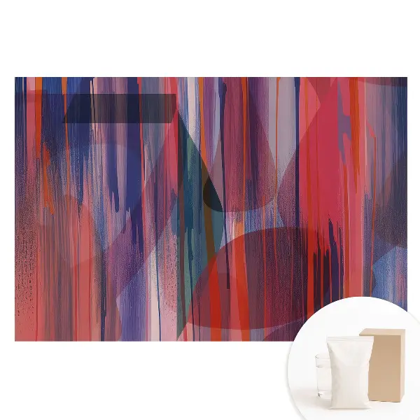 Tapet fotografic din material nețesut cu model abstract de dungi energetice colorate