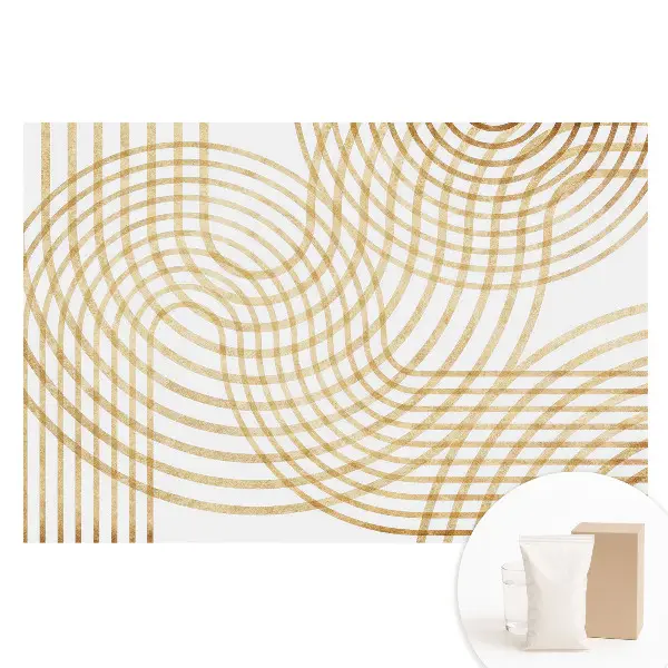 Tapet foto mare pentru perete cu model geometric împletit elegant și dinamic