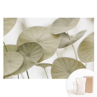 Tapet nețesut cu imprimeu minimalist de frunze