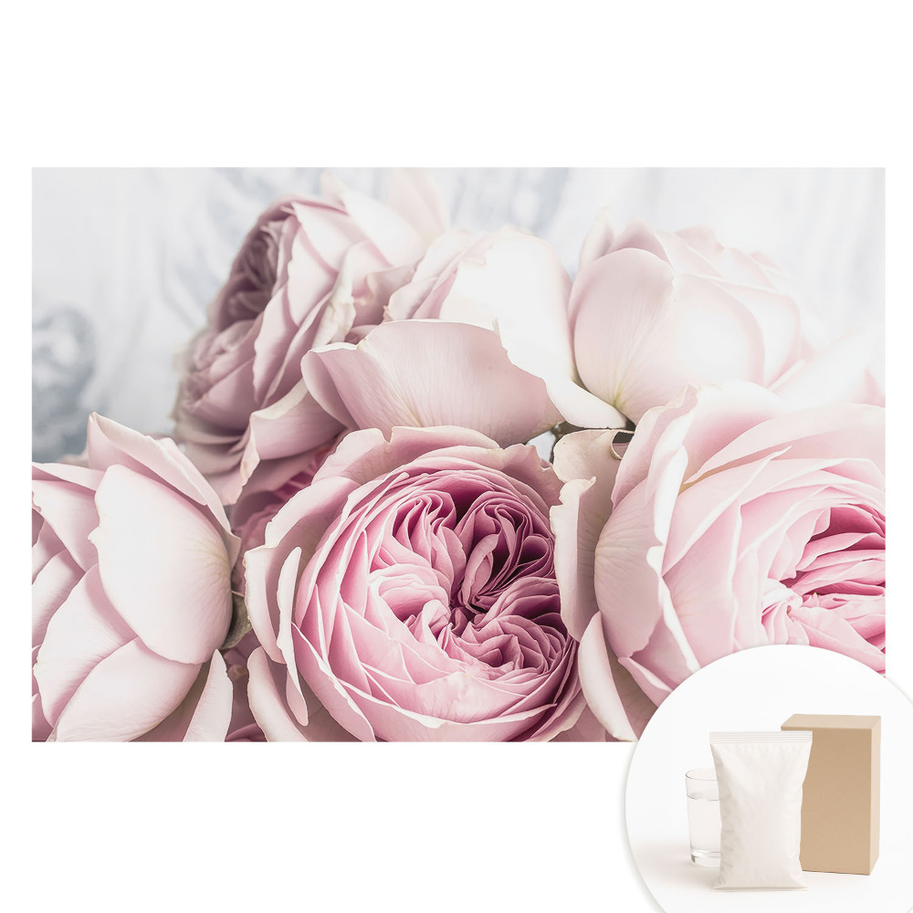 Tapet fotografic nețesut Trandafiri subtili într-un buchet romantic
