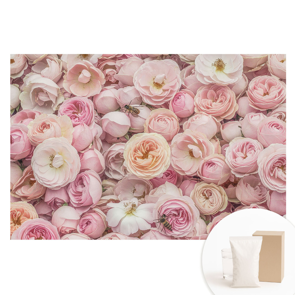 Tapet nețesut O compoziție florală plină de armonie