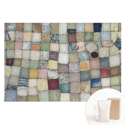 Tapet nețesut cu model geometric abstract de pătrate colorate