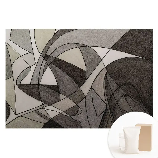 Fototapet din material nețesut cu model abstract de forme și linii