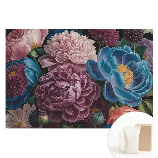 Tapet fotografic din material nețesut cu model floral colorat