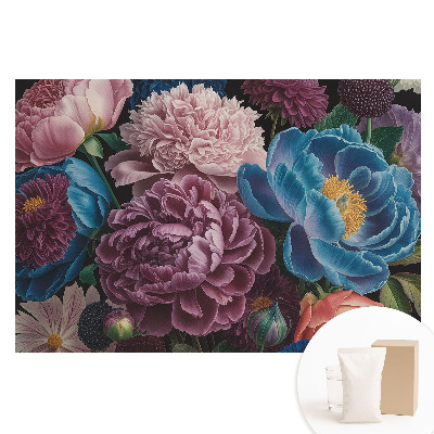 Tapet fotografic din material nețesut cu model floral colorat