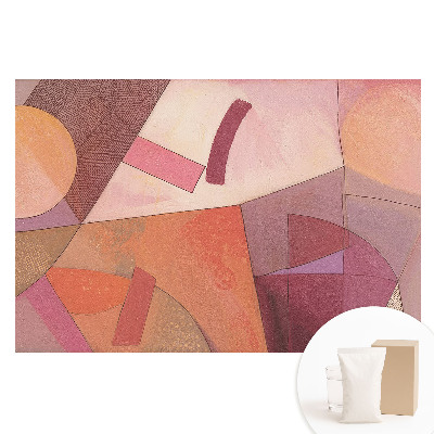 Tapet foto mare pentru perete Forme geometrice abstracte în culori calde
