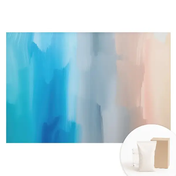 Fototapet din material nețesut cu imprimeu gradient pastel estompat