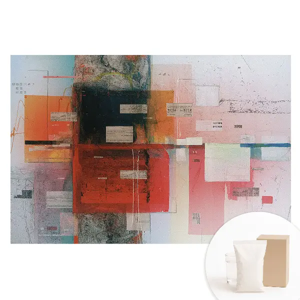 Fototapet din material nețesut cu design abstract în culori și forme