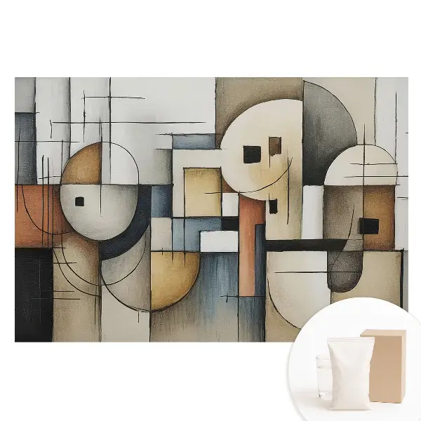 Tapet fototapet din material nețesut cu forme geometrice abstracte