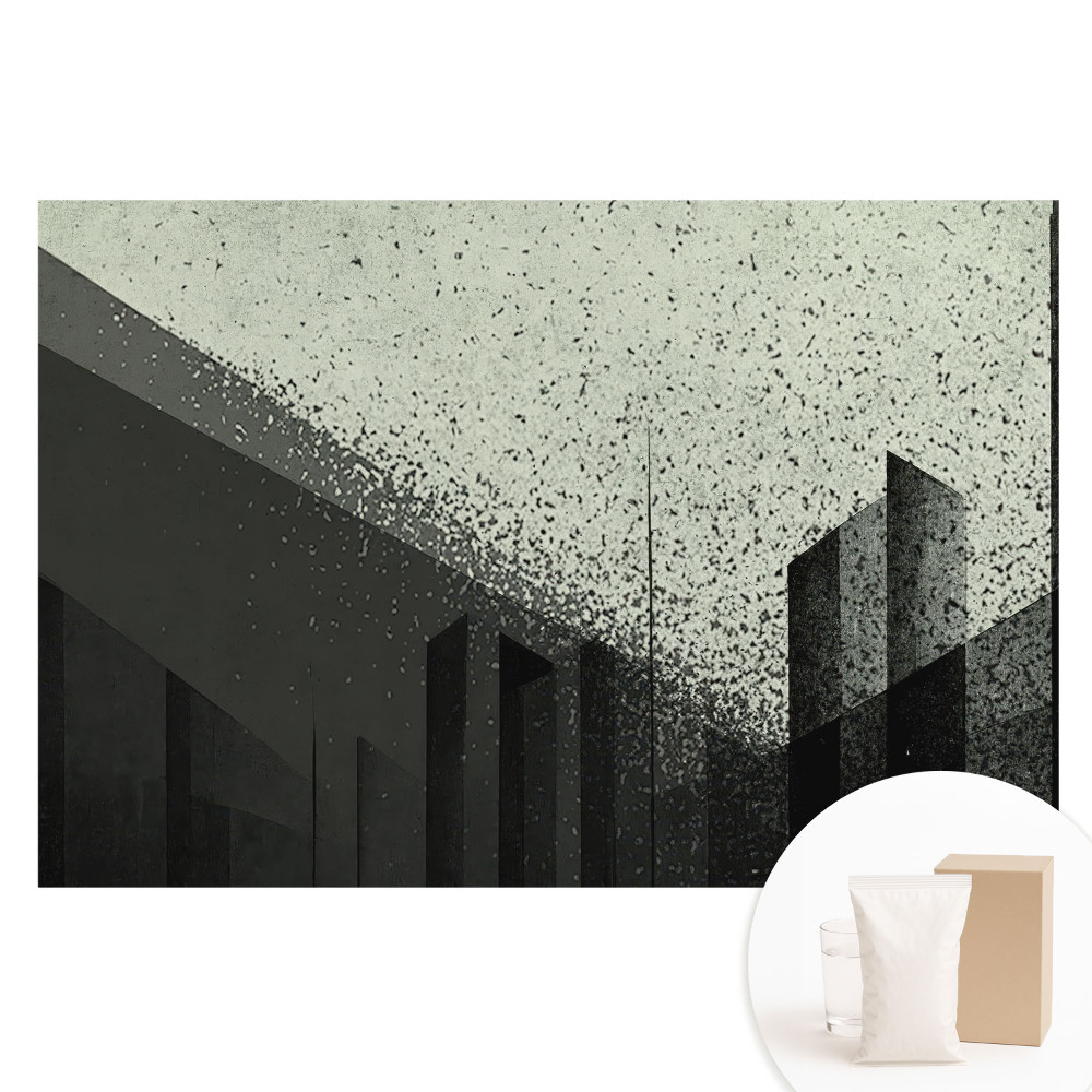 Tapet foto mare pentru perete cu motiv de abstracție urbană modernă