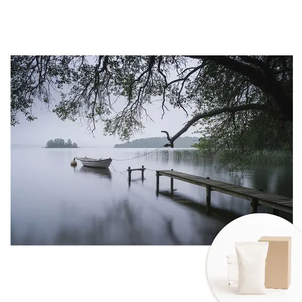 Fototapet din material nețesut cu peisaj relaxant lângă lac
